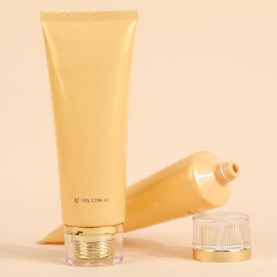 Customized 120g cosmetic hose facial cleanser and facial cleanser dispenser bottle. Cosmetic hose